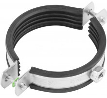 Хомут трубный HOM SG V с гайкой и резиновым уплотнителем ОЦ, M10 2 1/2" (74-80)