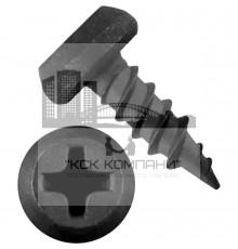 Саморез Клоп SKM FOS острый полуцилиндрический шлиц PH фосфатированный, 3.9x9.5