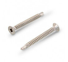 Саморез оконный со сверлом DIN 7504 O A2 потайной шлиц квадрат SQ, 3.5x16 мм