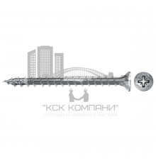 Саморез полупотайной fischer FPF II RZF полная резьба шлиц PZ, 4x30 мм