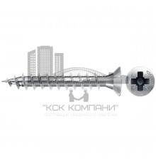 Шуруп для мебельных петель  FHT-SZ потайной шлиц PZ, 3х20 мм