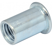 ZG-CBBZ M5x0,8x13,0 (0,5-3,0) Заклепка-гайка без насечек цилиндрическая с цилиндрическим бортиком, артикул М69383