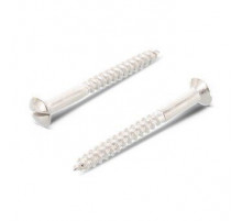 Шуруп полупотайной DIN 95 A2 по дереву прямой шлиц, 4x20 мм