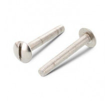 Винт с увеличенной полукруглой головкой NF E 27-128 A2 прямой шлиц, M4x30 мм