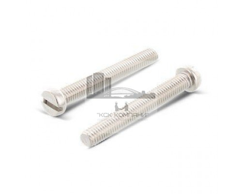 Винт с цилиндрической головкой DIN 84 A4 полной резьбой шлиц SL, M3.5x30 мм