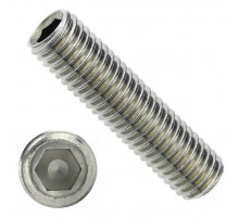 Винт установочный с внутренним шестигранником DIN 913 A2 с плоским концом, M6x14 мм