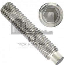 Винт установочный с цапфой DIN 915 A2 с внутренним шестигранником, M3x40 мм