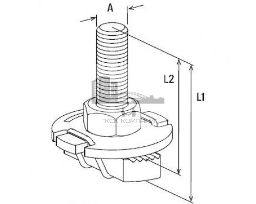 FCSN M 8 x 40 Болт Т-образный Fischer для систем FUS