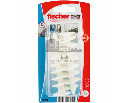 Дюбель для изоляционного материала fischer FID K NV нейлон, 25x90 мм