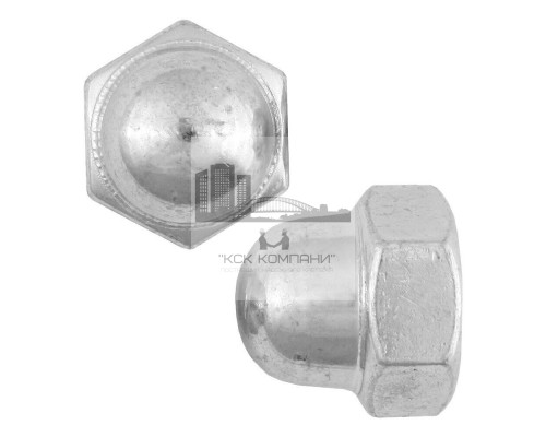 Гайка колпачковая DIN 1587 высокая, M5