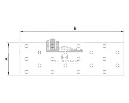 Пластина соединительная PSDD для дерева ОЦ, 100x100x2