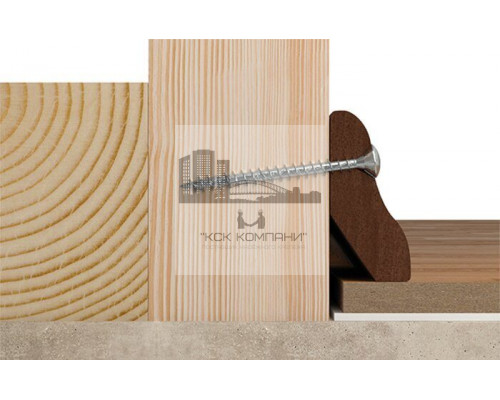 Саморез полупотайной fischer FPF II RZF полная резьба шлиц PZ, 4x30 мм