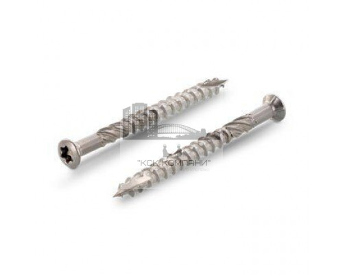 Саморез террасный Art. 9043 C1 потайная самозенкующаяся головка двойная резьба шлиц TX, 5x70 мм