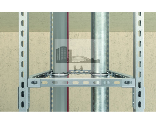 Кронштейн соединительный fischer PFUF 2D ZL для системы FUS гоц. сталь, 153x175x42x4 мм