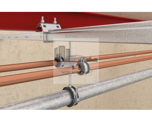 Хомут для труб  FGRS одновинтовой с быстродействующим замком с возвратным механизмом ОЦ, M8 20-24 мм (1/2)