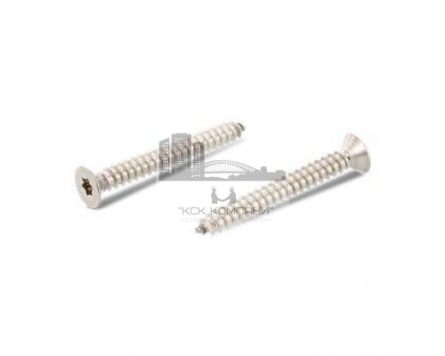 Винт самонарезающий потайной ISO 14586 C A2 с острым концом шлиц TX, 4.8x16 мм