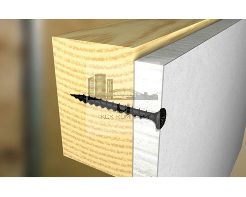 Саморез для крепления ГКЛ  FSN-TPDM с мелкой резьбой в ленте, 3.5x35 мм