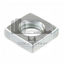 Гайка квадратная DIN 562 низкая оцинкованная, M5