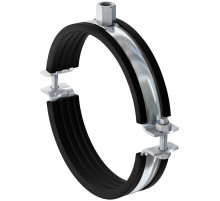 Хомут трубный fischer FRSM с метрической резьбой для высоких нагрузок, M10/M12 108-116 мм (4")