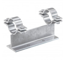 Неподвижная опора fischer FMPS 1/2 для крепления тяжелых трубопроводов гоц. сталь, 4" 125x125x115 мм