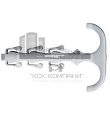 SF plus ZS 28 Скоба двухсторонняя Fischer нейлоновая для труб и кабелей