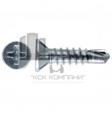 Саморез оконный со сверлом SMR OK SPG потайной с насечками шлиц PH ОЦ, 3.9x35 мм