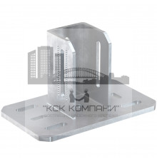 Седельный фланец fischer FMSF 120S для профилей FMP гоц. сталь, 220x180x220 мм (90x120)