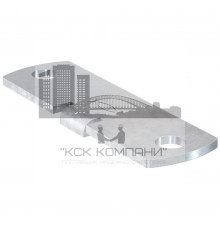 Скользящая пластина fischer FMFS SH для крепления кронштейнов FMPS гоц. сталь, 130x35x4 мм