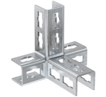 Соединительный уголок fischer PFUF 4D FVZ для системы FUS гоц.сталь, 158х172х149х42х4 мм