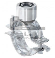 Трубный хомут  FRSN TRIPLE с тройной соединительной гайкой без звукоизоляции ОЦ, M8/M10/1/2" 100-105 мм