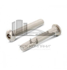 Винт антивандальный полукруглый Art. 9111 A2 шлиц Hex-Pin, M8x30 мм