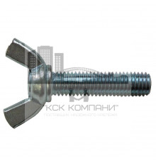 Винт барашковый DIN 316 с прямоугольными лепестками американской формы ОЦ, M5x10 мм
