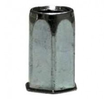 ZG-SCB M10x1,5x21,0 (1,0-3,5) Заклепка-гайка шестигранная с цилиндрическим бортиком, артикул М65701