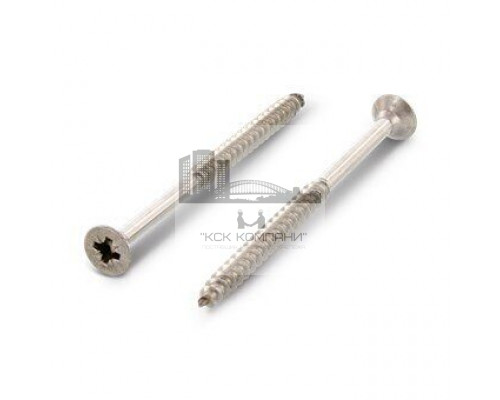 Саморез универсальный потайной Art. 9050 A2 с неполной резьбой шлиц PZ, 6x240 мм