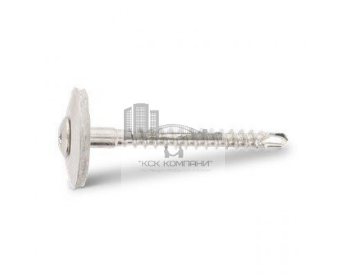 Art. 9089 A2 4,5X70 TX20 Саморез по дереву (шуруп самонарезающий) с полупотайной головкой, с шайбой 25 мм, с уплотнительной резиной EPDM