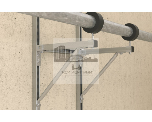 Кронштейн регулируемый fischer PVB A4 нержавеющий для системы FUS, 59x152x50 мм