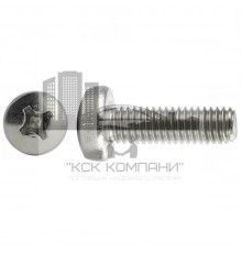Винт с полукруглой головкой DIN 7985 A2 полной резьбой шлиц PH, M1.6x6 мм