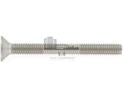 Винт с потайной головкой DIN 965 (ISO 14581) A2 полной резьбой шлиц Torx, M3x60 мм