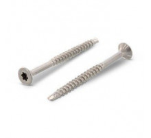 Саморез самозенкующийся со сверлом Art. 9044 A2 потайной по дереву шлиц TX, 6x140 мм