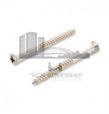 Шуруп полупотайной DIN 7995 A2 по дереву неполная резьба шлиц PZ, 4.5x25 мм