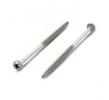 Саморез универсальный полукруглый Art. 9048 A2 полная резьба шлиц PZ, 6x160 мм