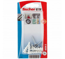 Дюбель для гипсокартона fischer MDN S K NV с шурупом с полукруглой головой, 3x25 мм