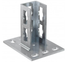 Фланец седельный fischer PSF 41 для профиля FUS под гайку PFCN 41 ОЦ, 42x108x130x4 мм