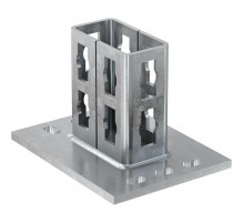 Фланец седельный fischer PSF 82 для монтажных шин FUS ОЦ, 42x108x170x4 мм