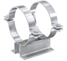 Неподвижная опора fischer FMPS 2/2 для крепления тяжелых трубопроводов гоц. сталь, 20” 100x250x508 мм