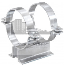 Неподвижная опора fischer FMPS 2/2 для крепления тяжелых трубопроводов гоц. сталь, 20” 140x250x508 мм