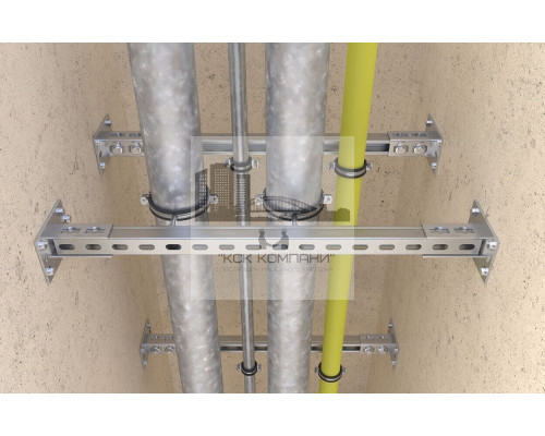 Фланец седельный fischer PSF 41 для профиля FUS под гайку PFCN 41 ОЦ, 42x108x130x4 мм