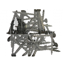 Саморез гипсокартон-дерево ГКЛ КР крупная резьба окс. сталь, 3.5x41 мм (1000 шт)