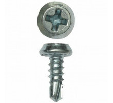 Саморез-сверло Клоп SKM SV полуцилиндрический по металлу шлиц PH ОЦ, 3.9x11