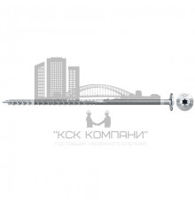 Шуруп конструкционный FPF-WT ZPP 50 с тарельчатой головкой и неполной резьбой шлиц TX, 8x380 мм